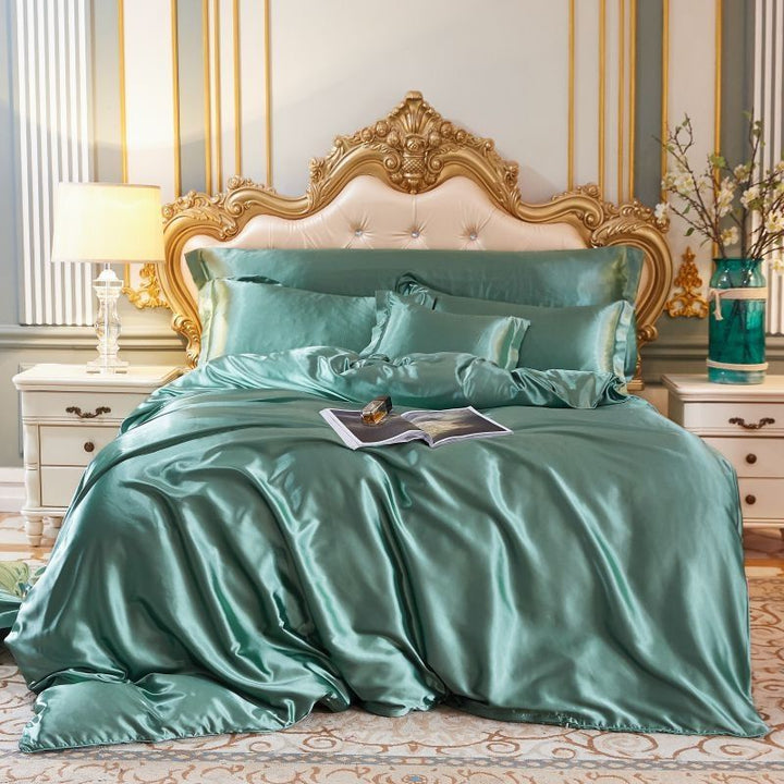 Luxury Silk/Satin Bedding Set (4-Piece) - SilkSleep