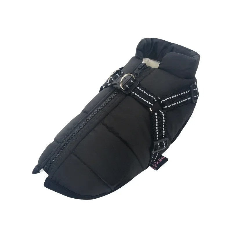BowLift | All-Weather Insulated Dog Jacket with Built-in Harness