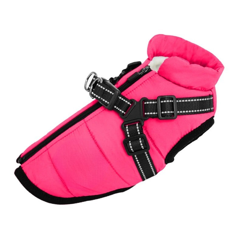 BowLift | All-Weather Insulated Dog Jacket with Built-in Harness