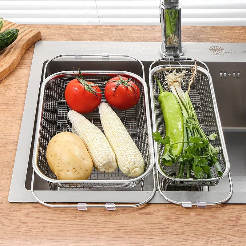 BowLift | Expandable Sink Strainer Insert | Full Metal