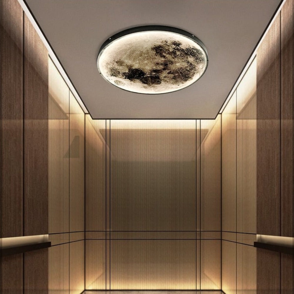3D LED Moon or Earth Ceiling or Wall Light