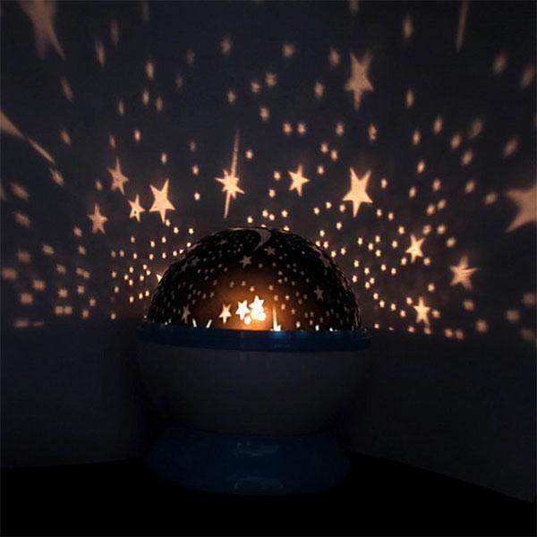 Beautiful night light with starry sky |