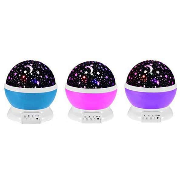 Beautiful night light with starry sky |