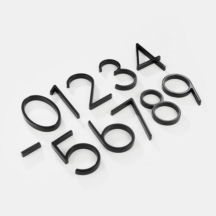 BowLift | Black House Numbers | Modern and Weatherproof House Decoration