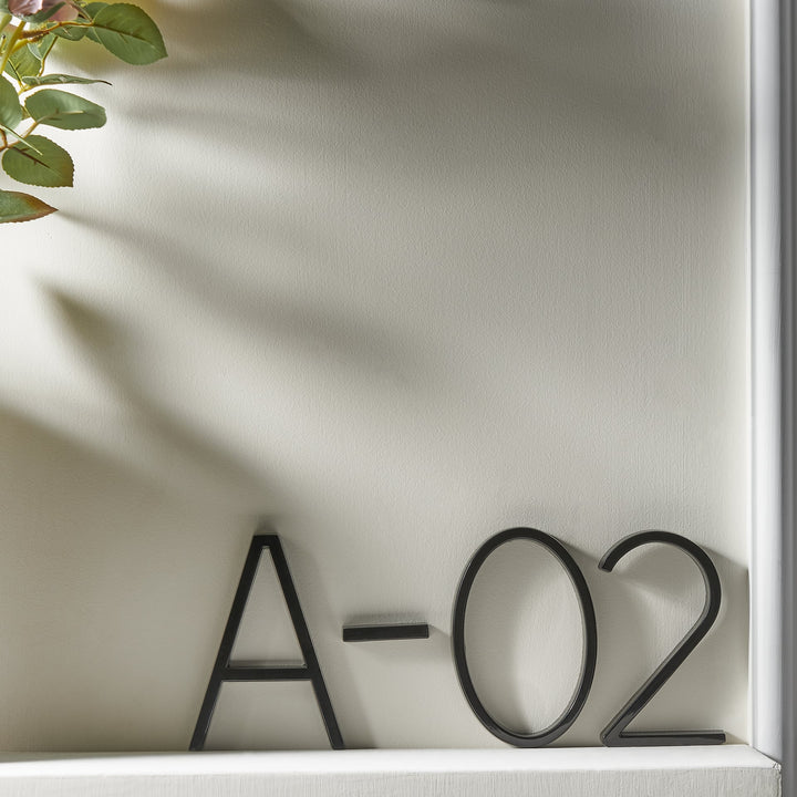 BowLift | Black House Numbers | Modern and Weatherproof House Decoration