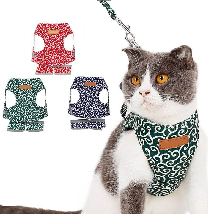 BowLift | PAWVENTURE HARNESS – Cat Harness Vest Set with Breathable Mesh &amp; Leash