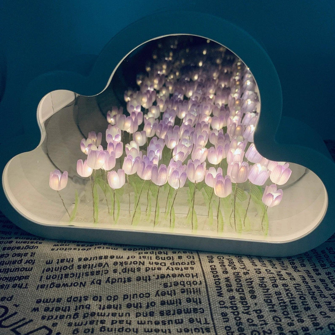 Tulip Cloud LED Mirror – Magic Light &amp; Decorative Design |