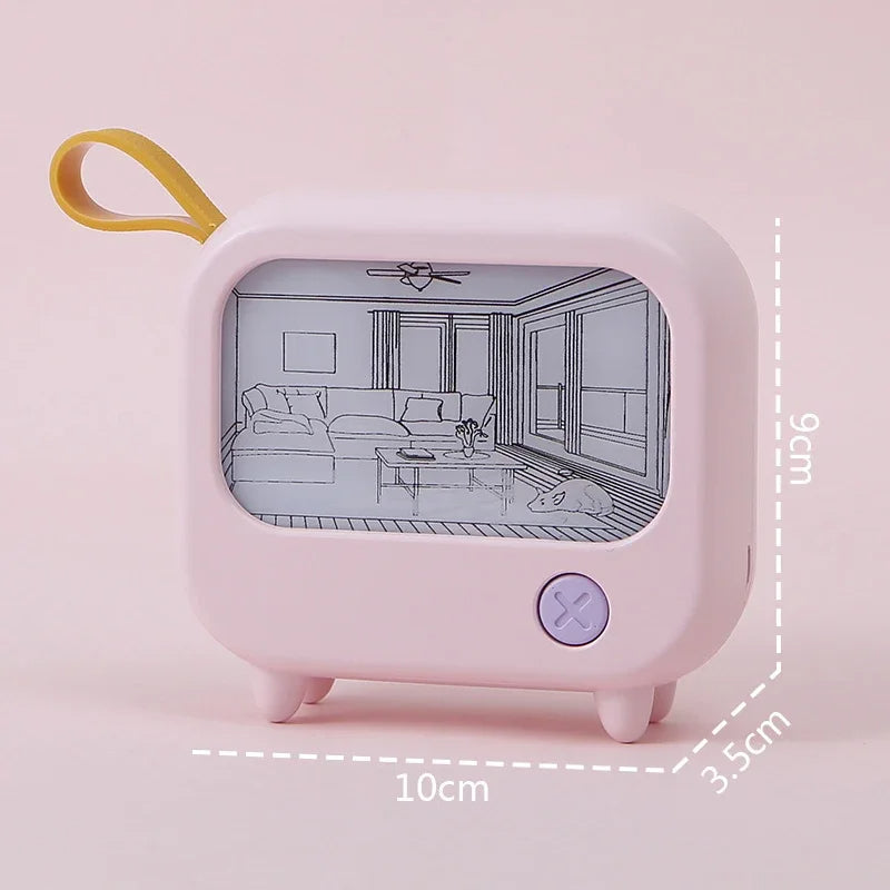 Mini TV Painting LED Night Light