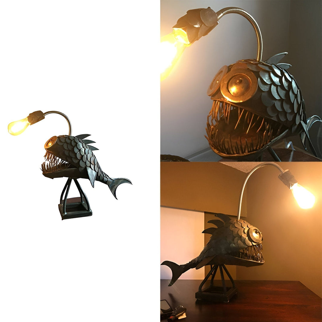 BowLift | Steampunk Angler Fish Lamp – Cool &amp; Unusual Floor Lamp for Your Home