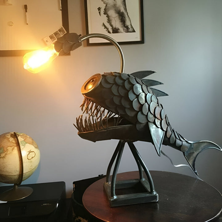 BowLift | Steampunk Angler Fish Lamp – Cool &amp; Unusual Floor Lamp for Your Home