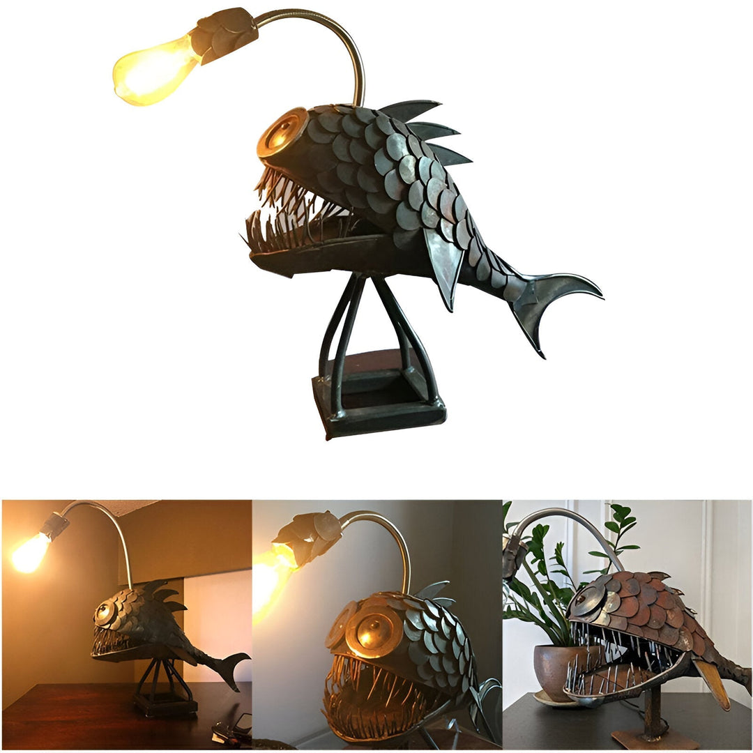 BowLift | Steampunk Angler Fish Lamp – Cool &amp; Unusual Floor Lamp for Your Home