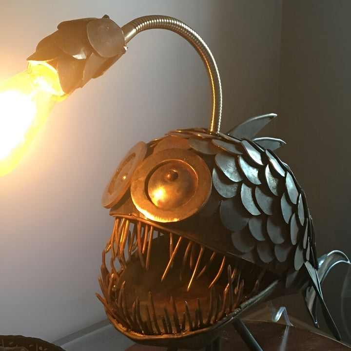 BowLift | Steampunk Angler Fish Lamp – Cool &amp; Unusual Floor Lamp for Your Home