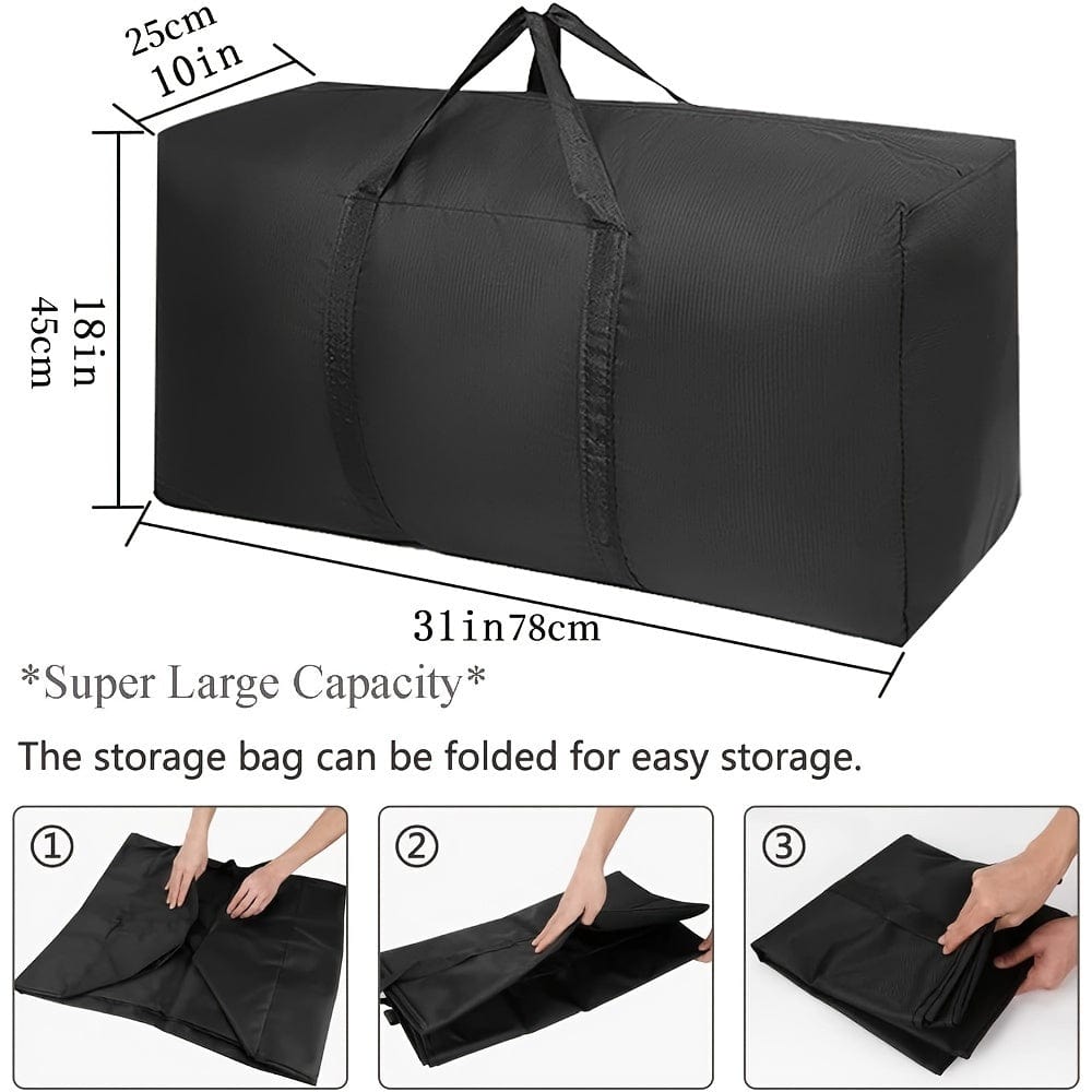 BowLift | 2 Pieces Large Capacity Moving Bag, With Strong Zippers &amp; Carry Handles, Storage Bag For Clothing, Moving Supplies, Space Saving Storage Bag Organizer, Suitable For Moves, Travel, Packing