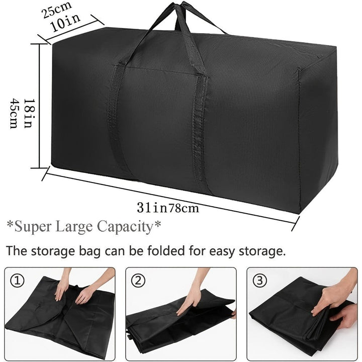 BowLift | 2 Pieces Large Capacity Moving Bag, With Strong Zippers &amp; Carry Handles, Storage Bag For Clothing, Moving Supplies, Space Saving Storage Bag Organizer, Suitable For Moves, Travel, Packing