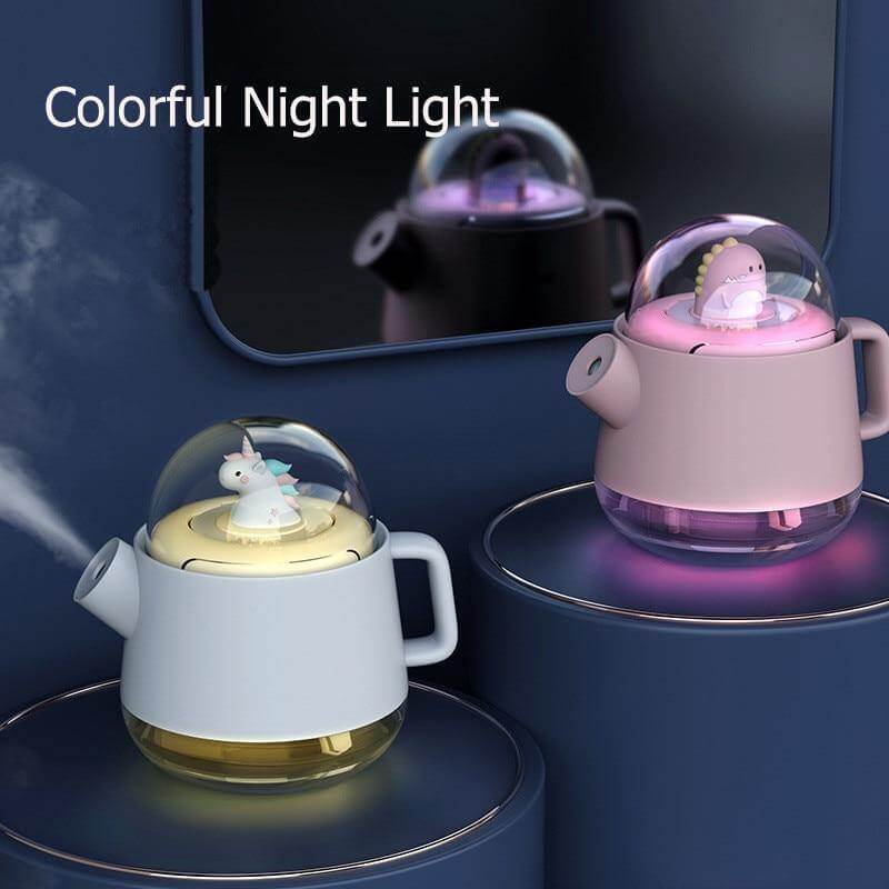 Teapot USB colourful Air Humidifier Night Light