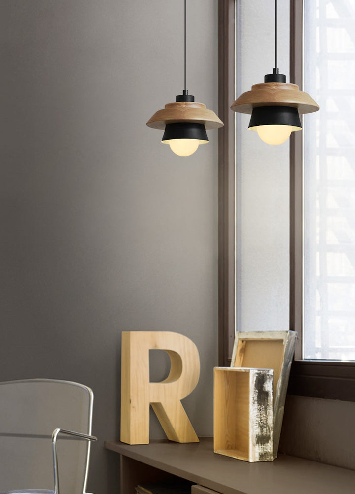Modern Nordic Wooden Pendant Light