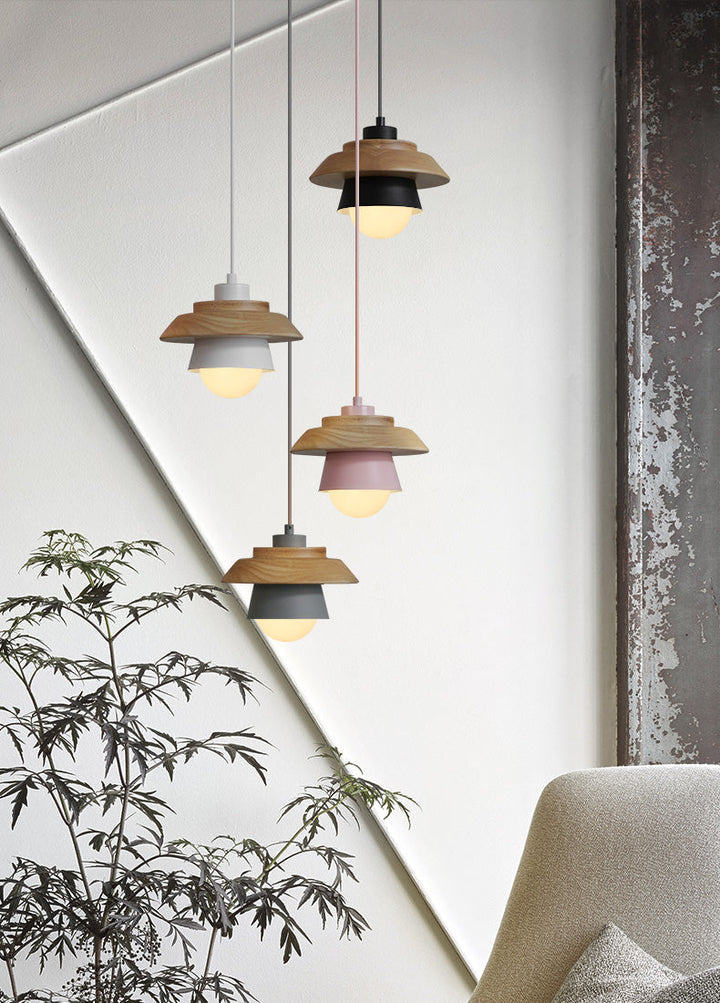 Modern Nordic Wooden Pendant Light