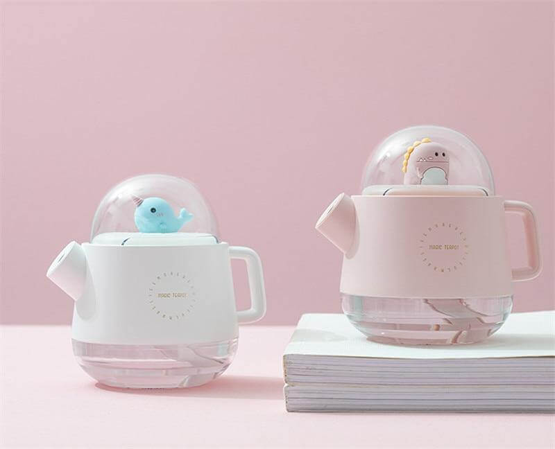 Teapot USB colourful Air Humidifier Night Light