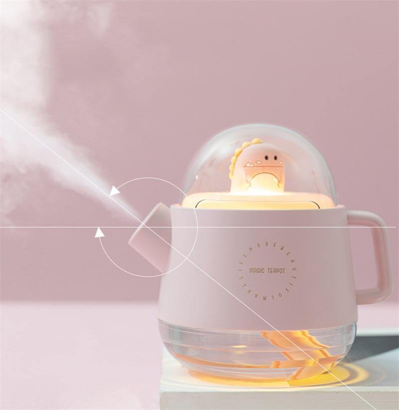 Teapot USB colourful Air Humidifier Night Light