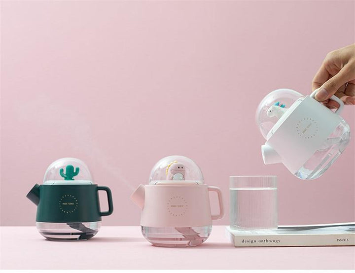 Teapot USB colourful Air Humidifier Night Light