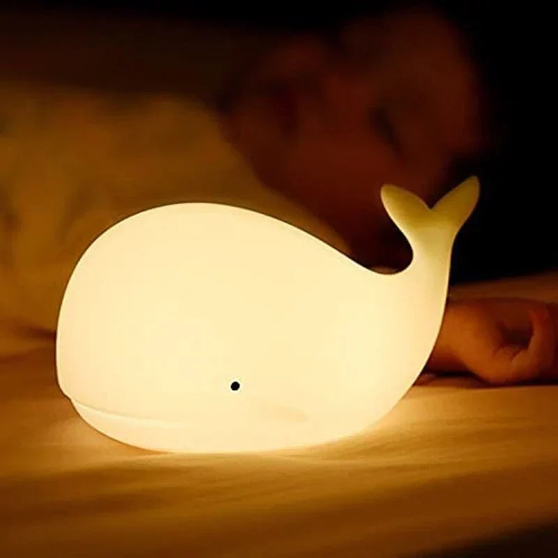 Cute Whale Night Light with colour Changing - GlowWhale