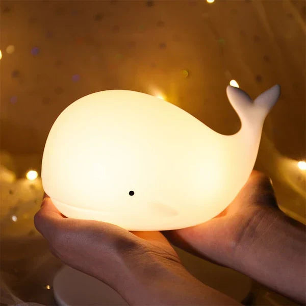 Cute Whale Night Light with colour Changing - GlowWhale