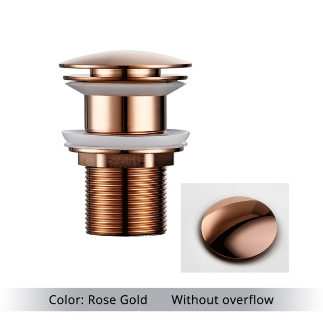BowLift | Polished Brass Bathroom Sink Drains