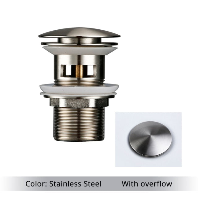 BowLift | Polished Brass Bathroom Sink Drains