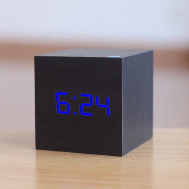 Digital square LED clock