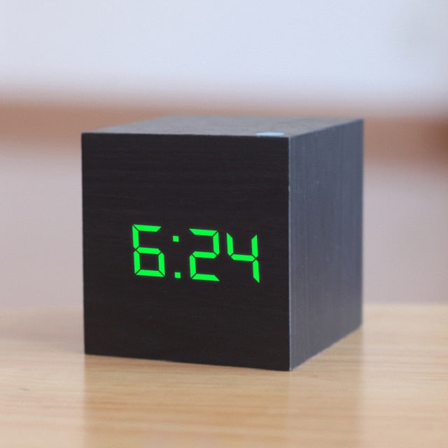 Digital square LED clock