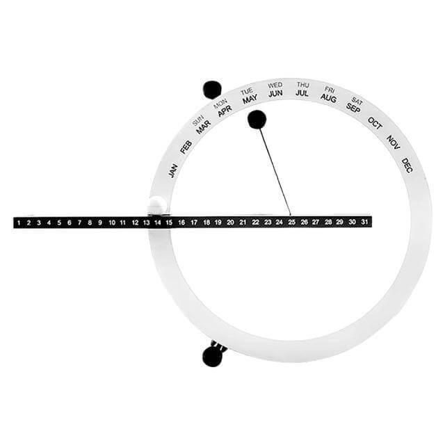 BowLift | Flip Magnetic Manual Daily Desktop Calendar