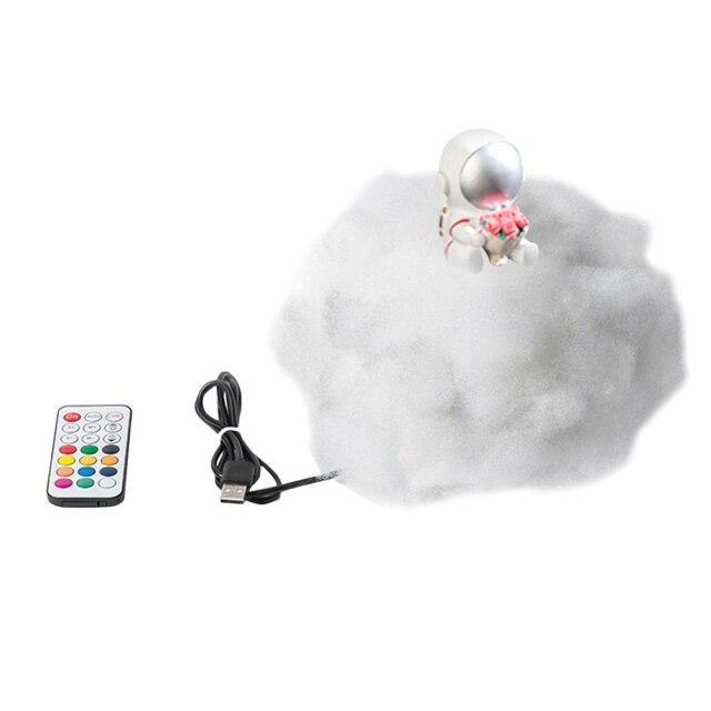 Astronaut colourful Clouds Night Light