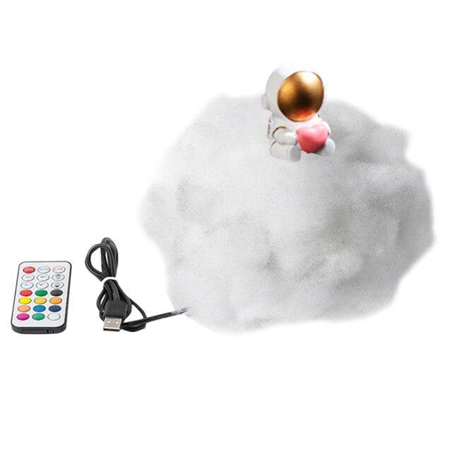 Astronaut colourful Clouds Night Light