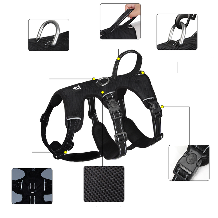 Reflective Anti-Pull Dog Harness - GripGuard Bowlift