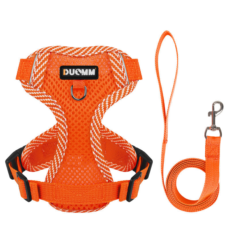 Reflective Harness and Leash Set for Small Dogs - AirFlex Bowlift