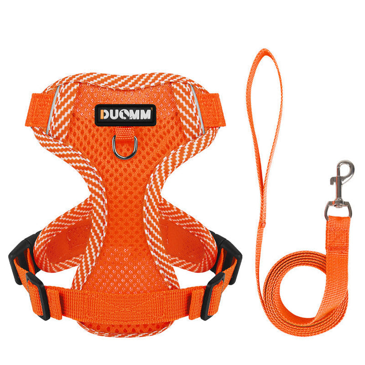 Reflective Harness and Leash Set for Small Dogs - AirFlex Bowlift