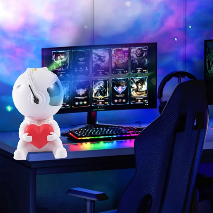Love Astronaut Galaxy Night Light Projector |