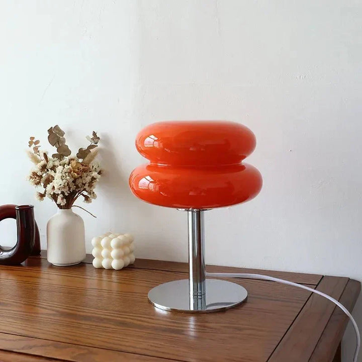 Retro Macaron Table Lamp made of coloured glass