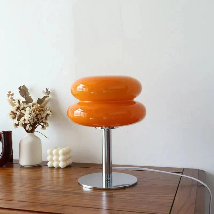 Retro Macaron Table Lamp made of coloured glass