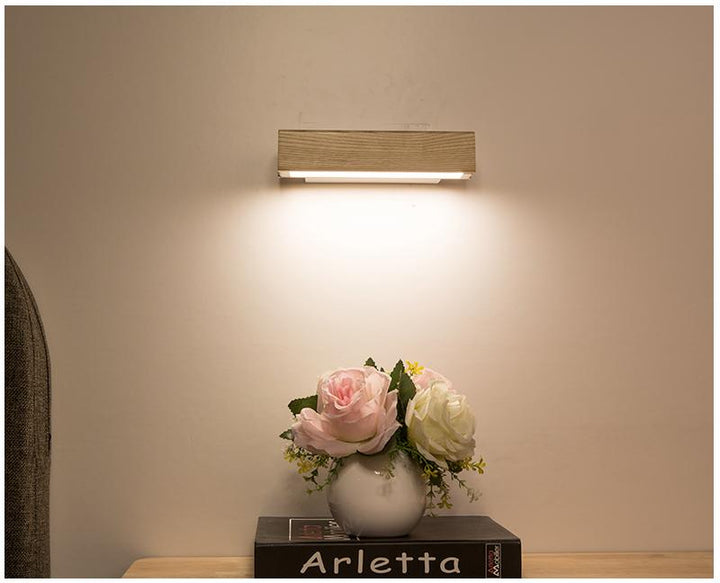 Rotatable Wood LED Wall Lamp - Jasper