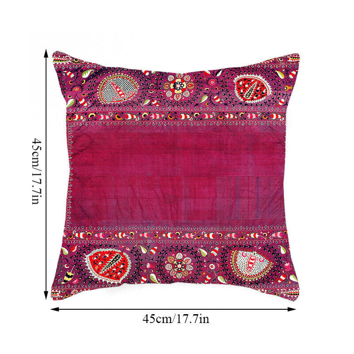 Ethnic Boho Mandala Print Linen Throw Pillow Case Sofa Cushion Cover Home Decor