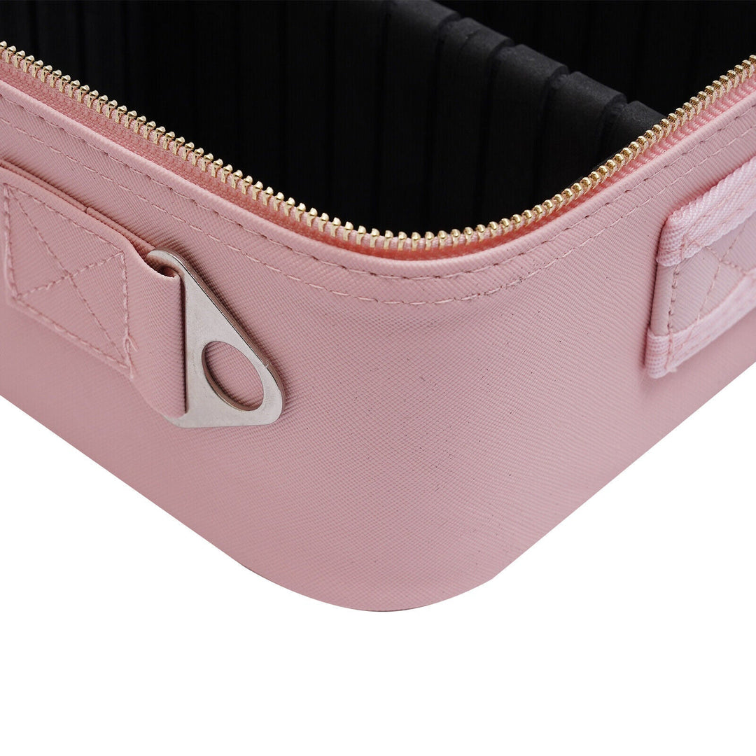 Portable Travel Makeup Case with LED Mirror &amp; Adjustable Light