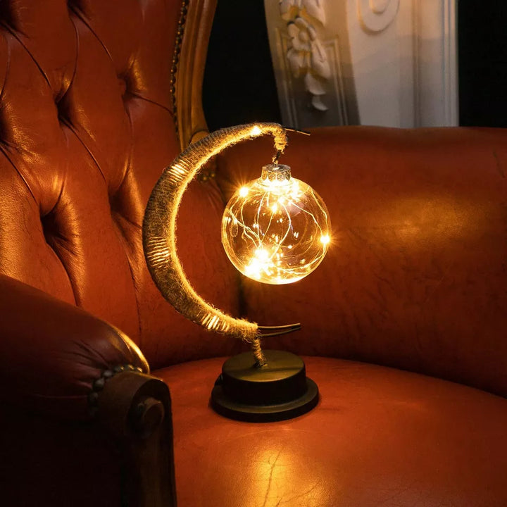 LED Lunar Lamp - Enchanted Moon Night Light for Bedroom, Nursery &amp; Home Decor