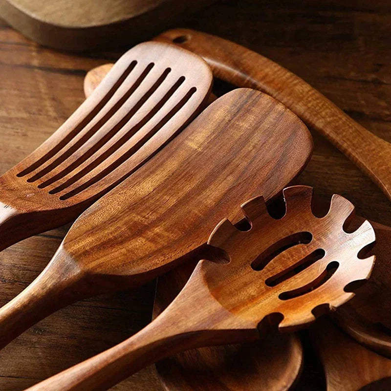 BowLift | Ecochef – Set of Teak Kitchen Utensils