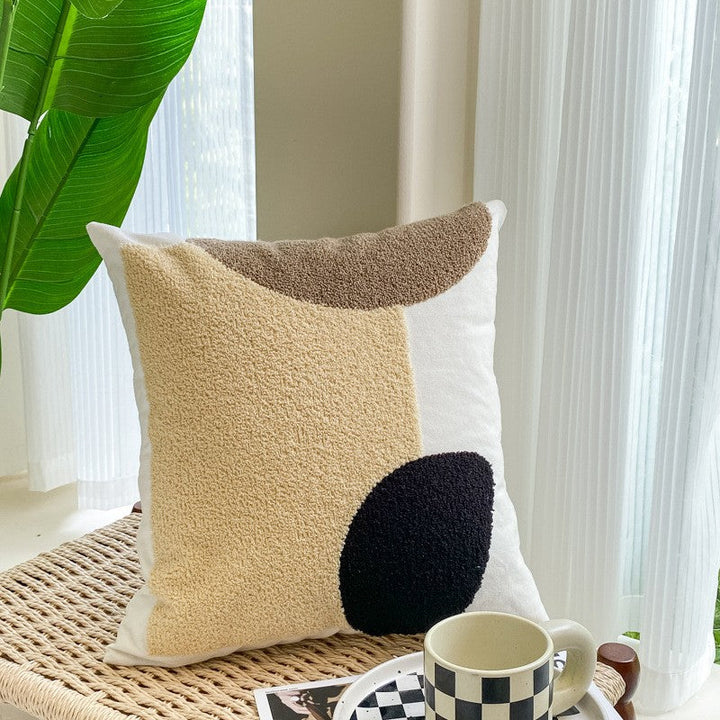 Nordic Style ins Living Room Sofa Cover | Simple Geometric Jacquard Soft and Comfortable Pillowcase
