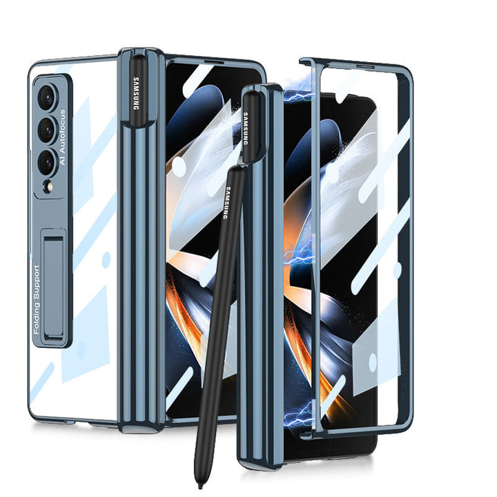 Samsung foldable phone case with integrated film