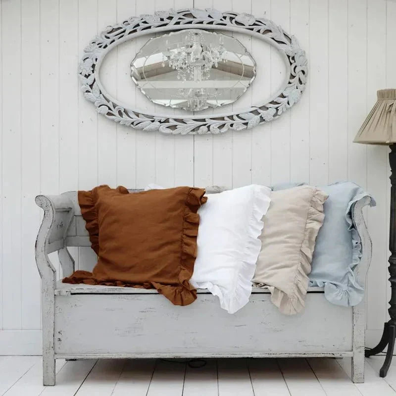 BowLift | Soft Linen Ruffle Pillowcase