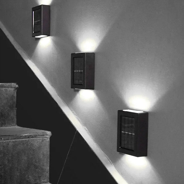 Wireless LED Solar Wall Lights Deluxe | Efficient and Cost-Saving Outdoor Lighting