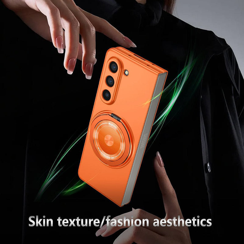 Magnetic phone case with 360° rotating stand for Samsung Z fold &amp; flip 6/5/4/3