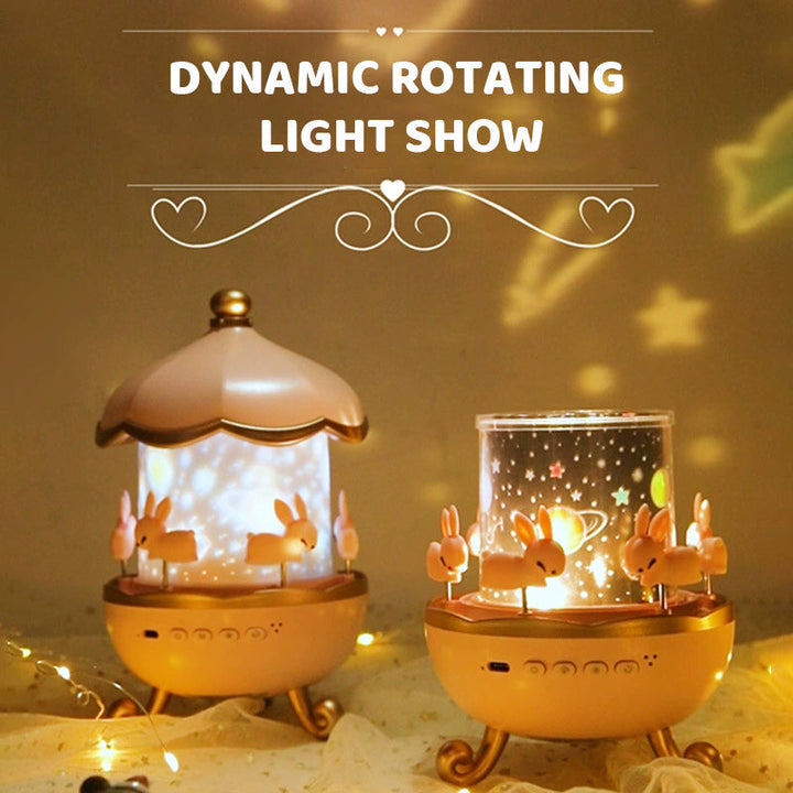 Bluetooth night light projector